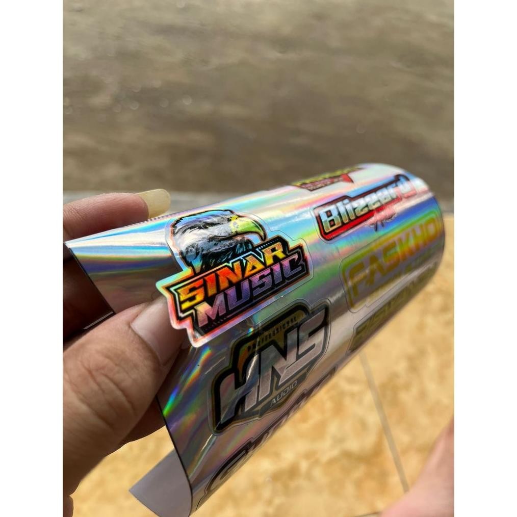 

-Clearance Sale- Stiker Hologram Sound System Cutting Isi 17 Br89