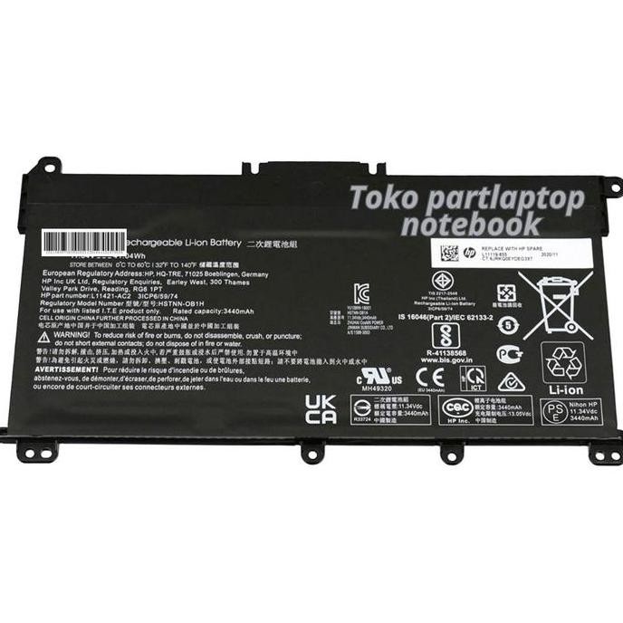 Diskon Baterai Laptop Hp 14S-Cf3019Tx Original - Battery Notebook Hp
