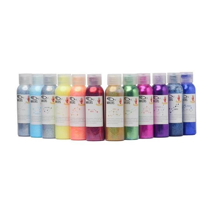 

TERBARU Glitter Paint Palmistry Zodiac Set of 12 100ml by MAKERS
