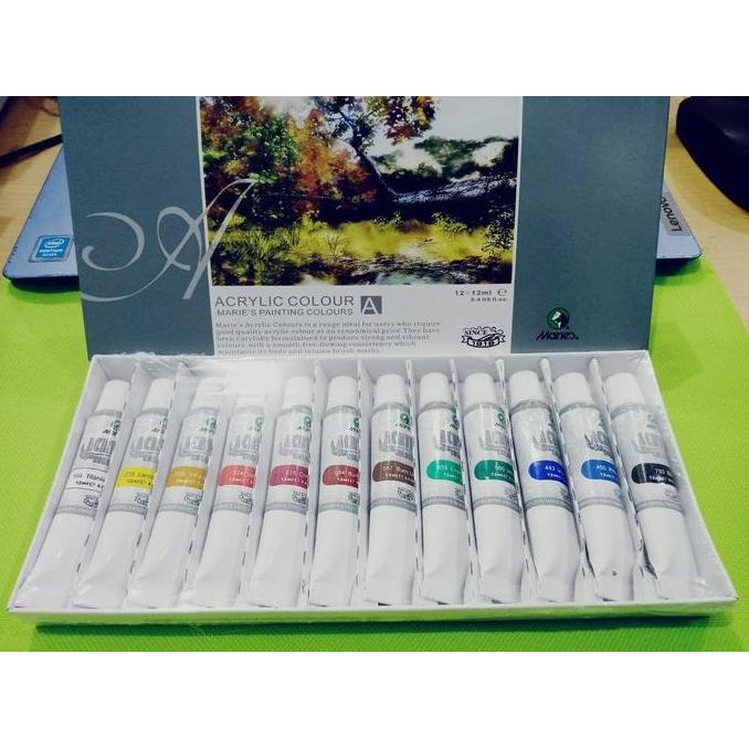 

TERBARU CAT AKRILIK MARIE'S ACRYLIC SET 12 WARNA 12ML TYPE 812B BISA GRAB!