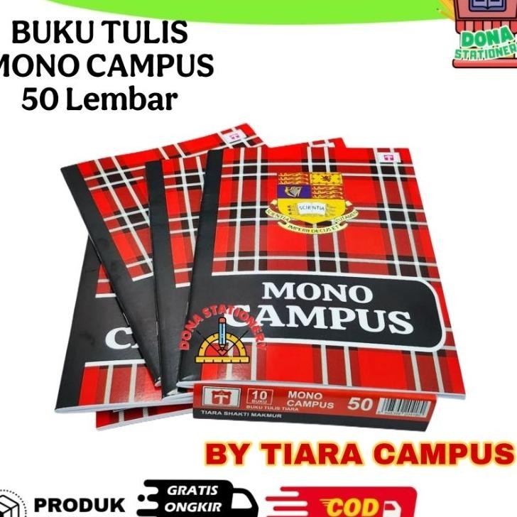 

1 Pa Buku Tulis Mono Campus 50 36 Lembar Buku Tulis Besar Tiara Campus