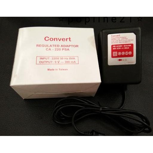 Adaptor Convert 9V - 300 Ma