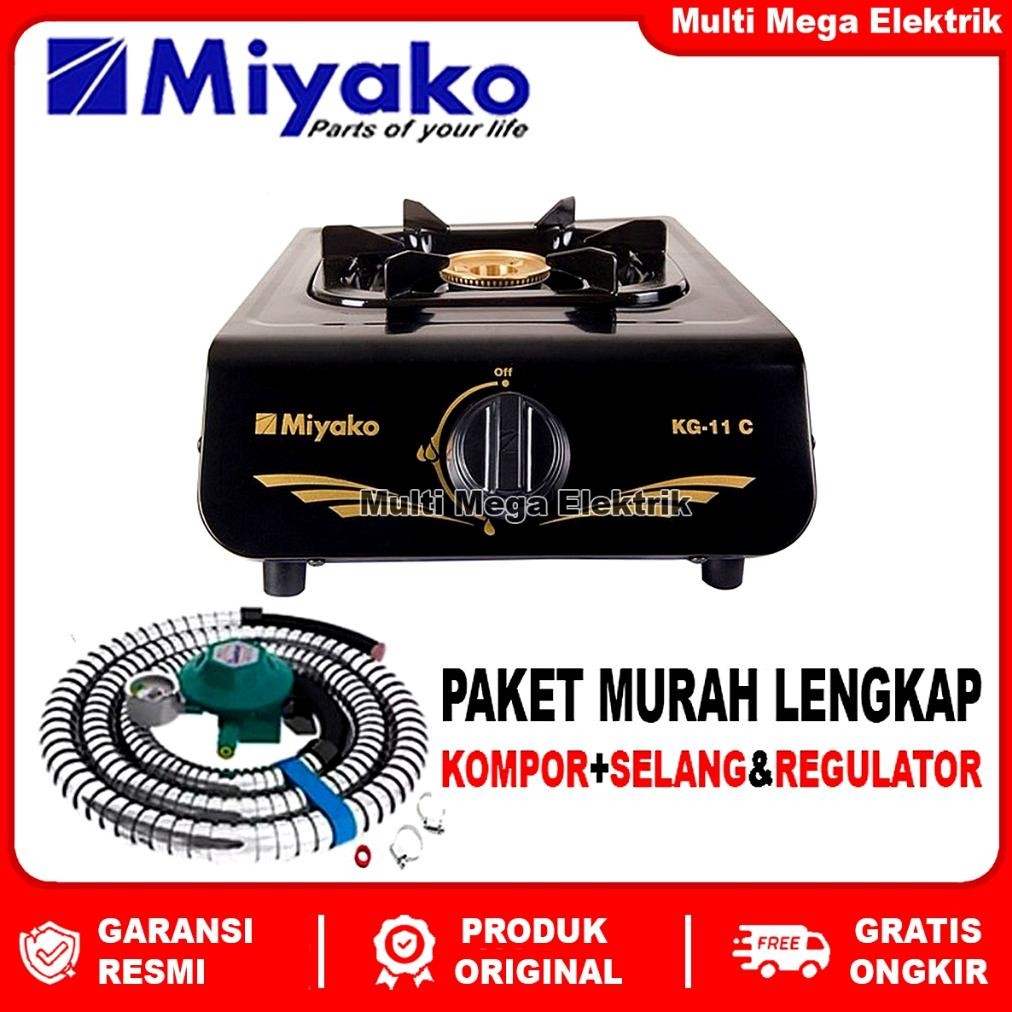 Terlaris [Cod] Kompor Gas 1 Tungku Miyako Kg 11 C /  201 C / Kompor 1 Tungku / Kompor Satu Tungku / 