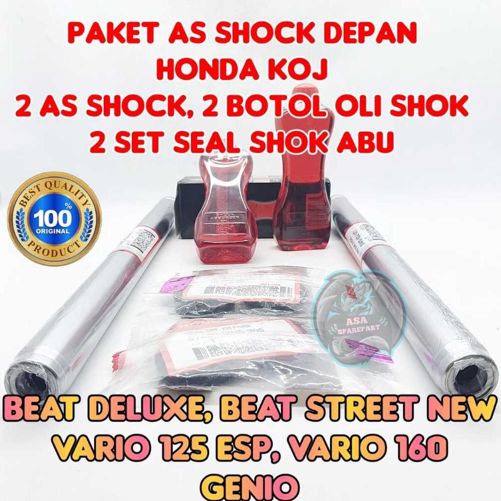Paket As Shock Depan KOJ Asli Original Motor Honda Beat Deluxe , Beat Street New , Genio , VArio 125