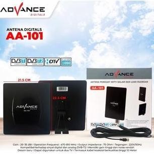 ASLI ADVANCE ANTENA DIGITAL INDOOR OUTDOOR AA-101 + KABEL 10M - ANTENA TV HD UHF SIGNAL BOOSTER