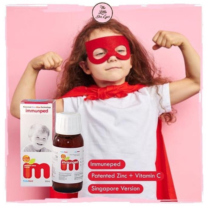Immunped Singapore Imunped kids syrup 60ml multivitamin Vitamin C & Zinc