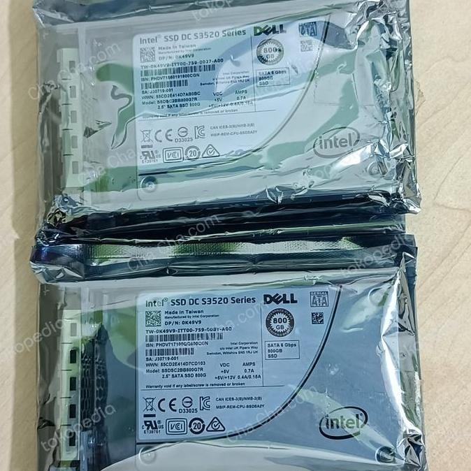 Ssd 800Gb Dell Intel Dc S3520 Series Ssd Server Dell 800Gb New Stok
