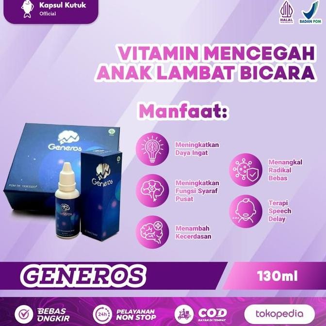 Generos - Nutrisi Otak Anak Mencegah Speech Delay