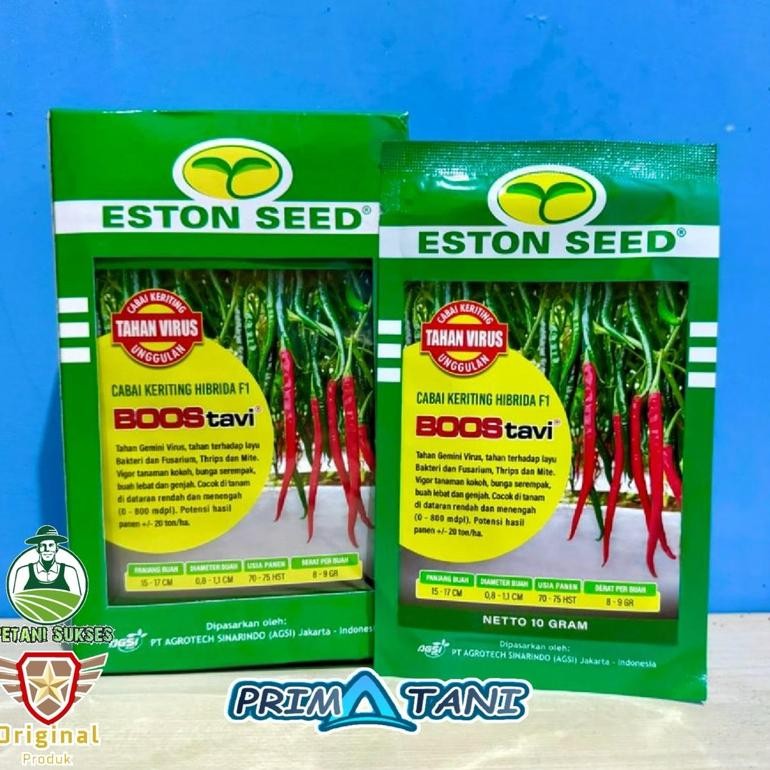 Benih Cabai Keriting BOOStavi 10gram - Benih Cabai Unggulan Tahan Virus
