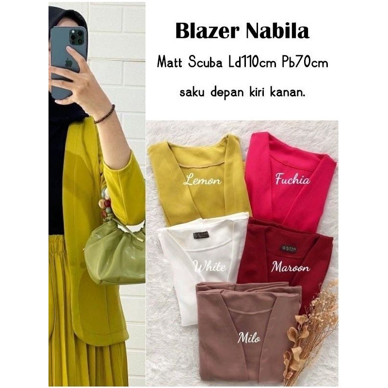 Blazer Scuba Polos Blazer Scuba Import Premium Blazer Scuba Tanpa Kancing