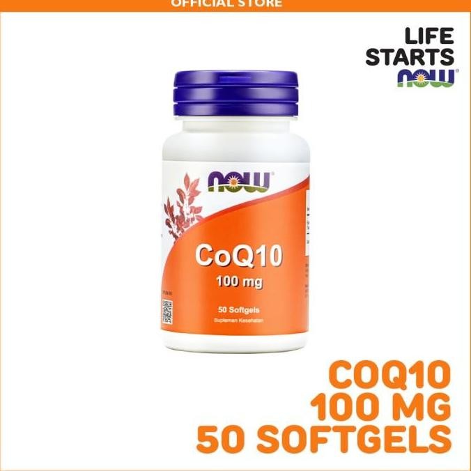 NOW Foods, CoQ10 100 mg, 50 Softgels