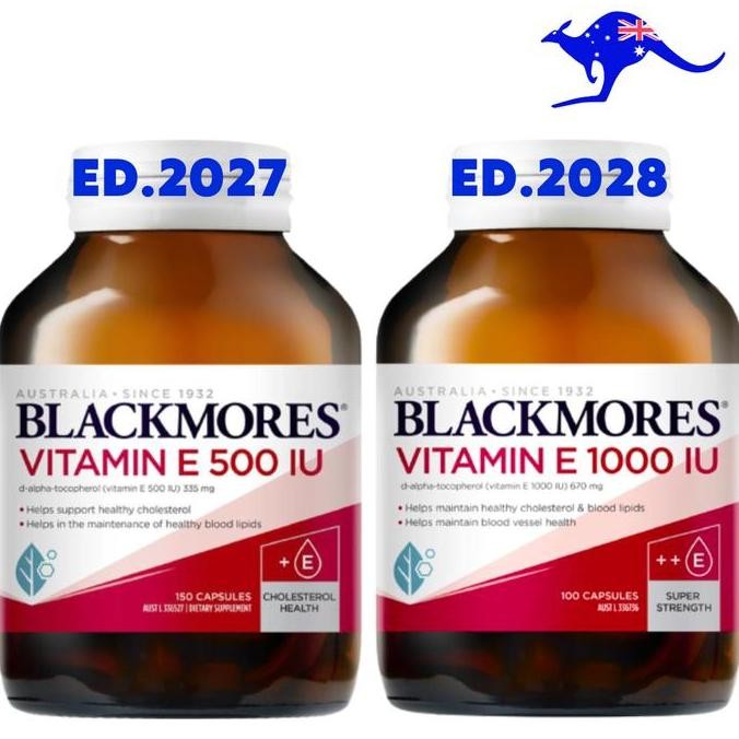 Blackmores Vitamin E 1000IU 100 Kapsul 500IU 500 1000 IU Capsules
