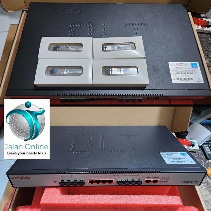 Olt Hsgq Epon Xe04R Xe04Id L3 4Pon 4*10G Uplink 4 Port New Stok