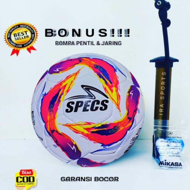 Specs Bola Sepak Specs Champions Seris Size 5 Bola Sepak Liga 1 BRI