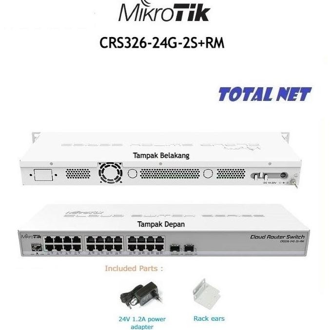 Mikrotik Routerboard Crs326-24G-2S+Rm Crs326 New Stok