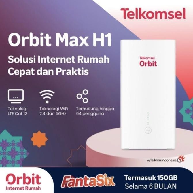Home Router Huawei B628 Telkomsel Orbit Max H1 150Gb New Stok