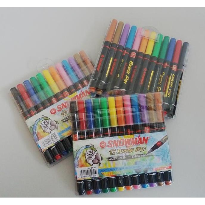 

Promo Snowman Brush Pen 12 Warna - Brushpen Kaligrafi Murah Bm-12 Blue Green