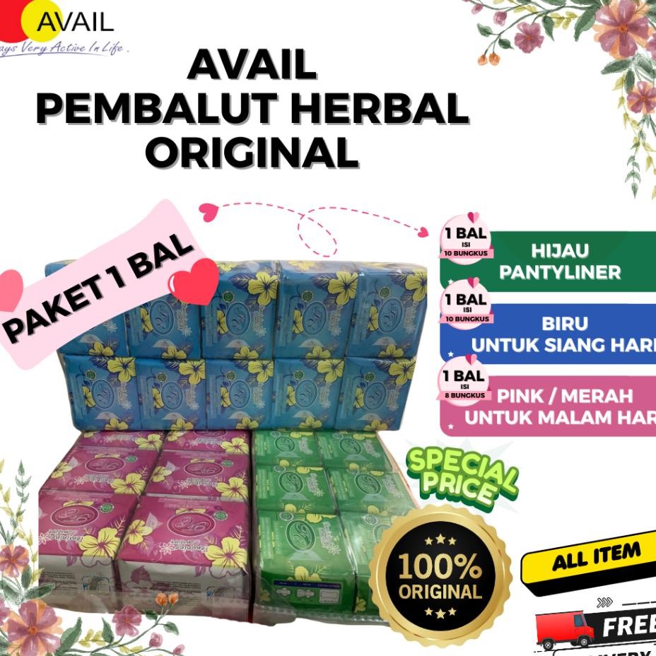 Avail Pembalut 1 Bal Avail U 1 Bal Avail Hijau 1 Bal Avail Merah