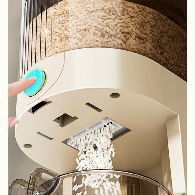 

Alby Home Dispenser Beras Plastik Estetik Tempat Beras Aestetic Slim Rice Dispenser Bening Wadah Beras 5kg & 10kg Penyimpanan Putih HM