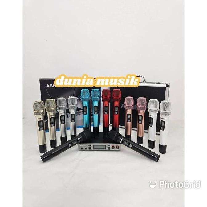 Tersedia Mic Wireless ASHLEY CT-ONE Original Free Koper Handheld Wireless Microphone