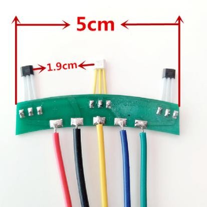 ES Sparepart 2-roda Kendaraan Listrik Sensor Aula Motor Dengan Kabel PCB-213 Motor Hall Sensor 60 de