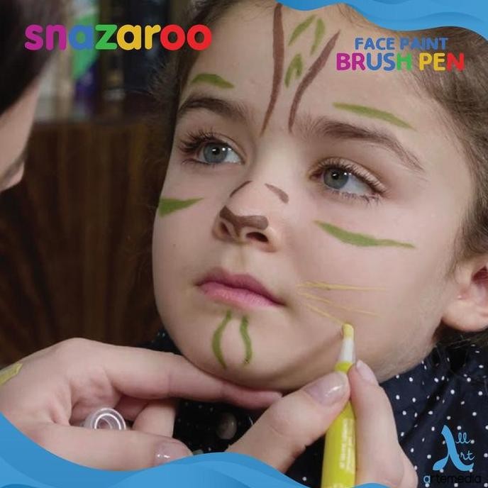 

Promo Snazaroo Brush Pen Face Paint Set - Spidol Warna Lukis Wajah & Tubuh Anak Aman