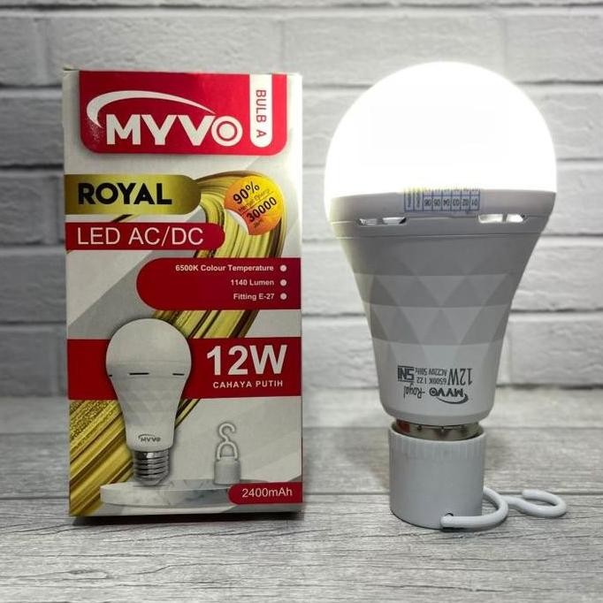 Bohlam Emergency Myvo Royal 9W 12W 18W 9 Watt 12 Watt 18 Watt Lampu Emergency Led Myvo Royal Bohlam 