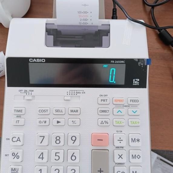 

Kalkulator Kasir Printing cocok untuk Toko dan Kantor Original CASIO | Mesin Kasir Printer ZS01