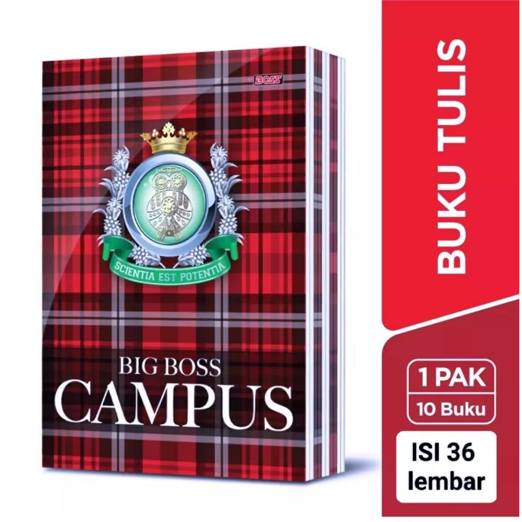 

Buku Tulis Big Boss 36 Lembar 1 Pack - isi 10 Buku - Ukuran Boxy - Buku Tulis Murah