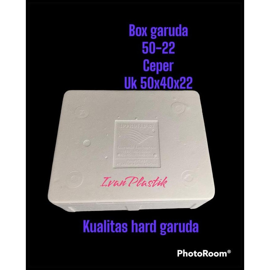 

BOX STYROFOAM HARD GARUDA CEPER 50X40X22 APPROVED BY GARUDA