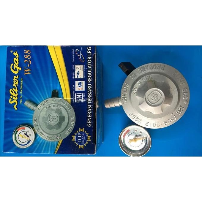 Murah Regulator Dengan Meter Silver Gas / Winn Gas W288