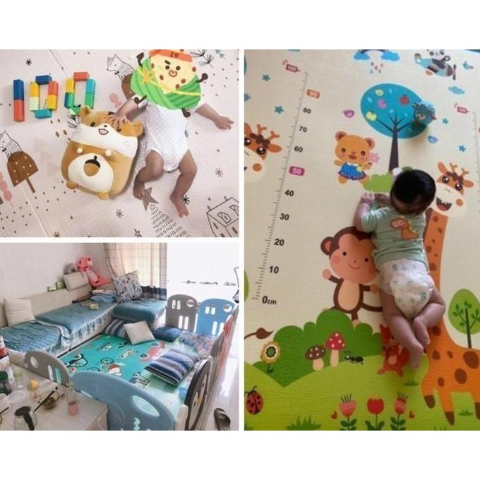 Matras Playmat Foam Bayi Karpet Tikar Lipat 18000 Tebal 10mm