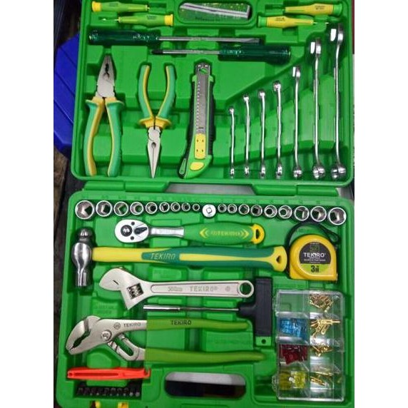 Tekiro Kunci Tool Set / Mechanic Tools 60 Pcs Tekiro (Box Plastik)