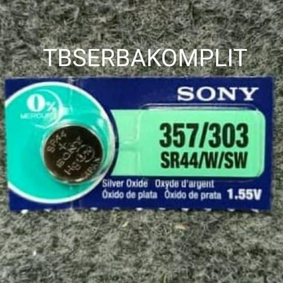 Batere ASLI SONY SR44 357-303 1.55V Battery Baterai Kancing SR 44 murah