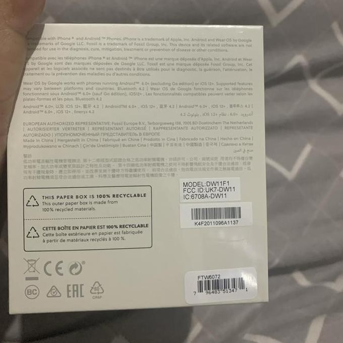 new !!! New Segel Fossil Gen 5E Smartwatch Rosegold Stainless FTW6072