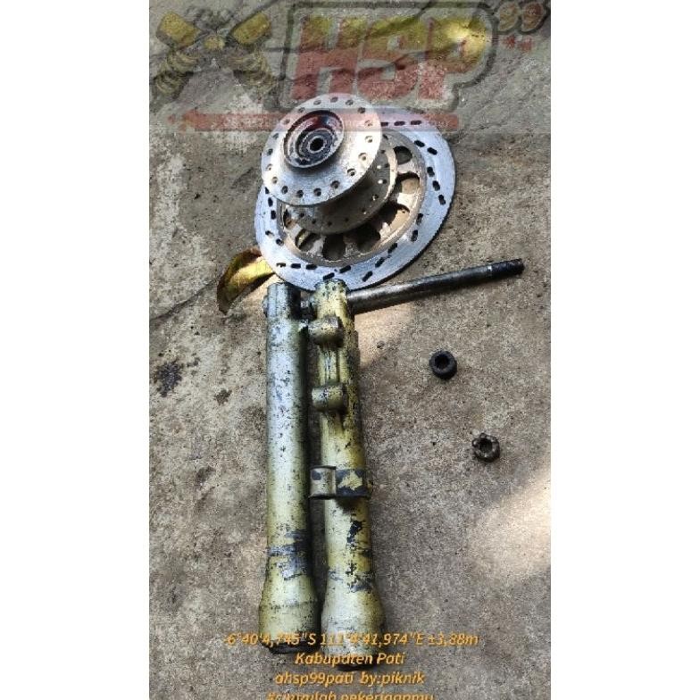 tabung bottom skok depan tromol disc satria 2t tornado gs Shogun old cocok buat honda win