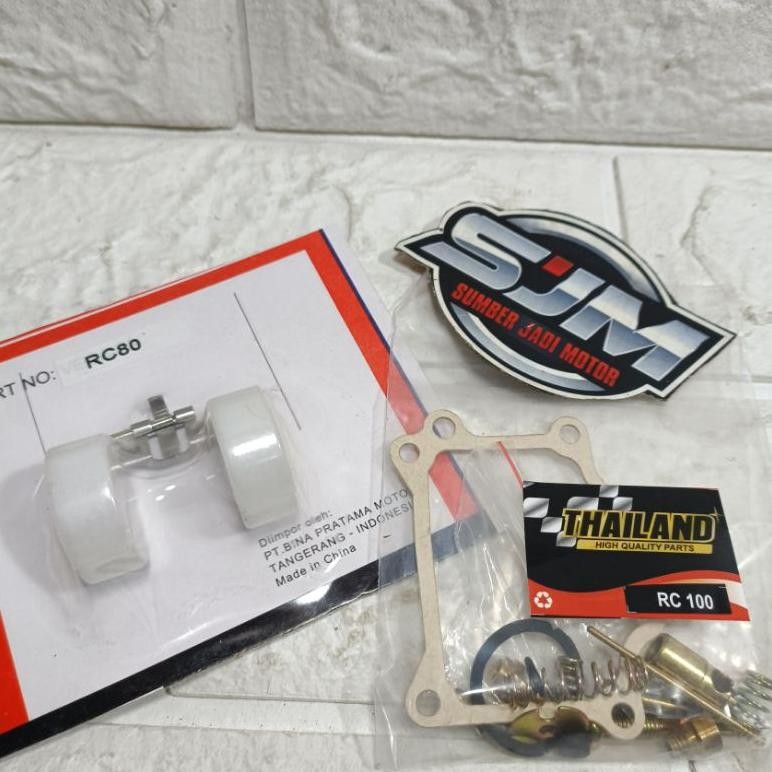 Reparkit repar kit karbu karburator rc100 rc 100 80 crystal bravo dan pelampung karbu SET