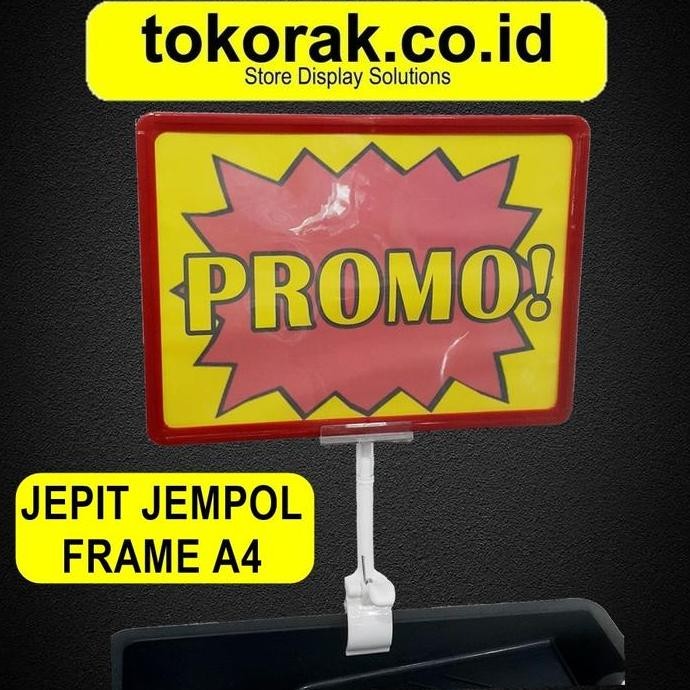 

ready stock !!! JEPIT JEMPOL FRAME A4 POSTER DISPLAY PROMOSI STAND LABEL HARGA POP
