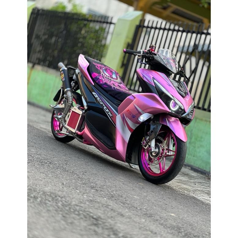 ( Free Breket ) knalpot samlong black coating titan vario beat nmax dll