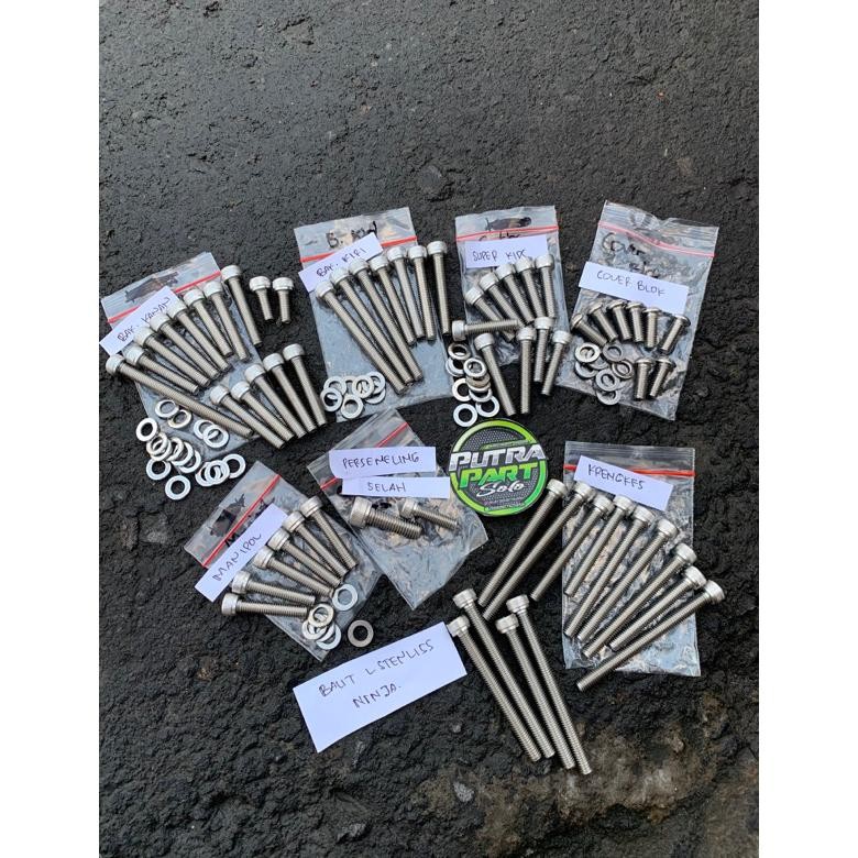 Baut L mesin stenlis ninja r ss baut mesin stenlis baut mesin stainless ninja r ss full set