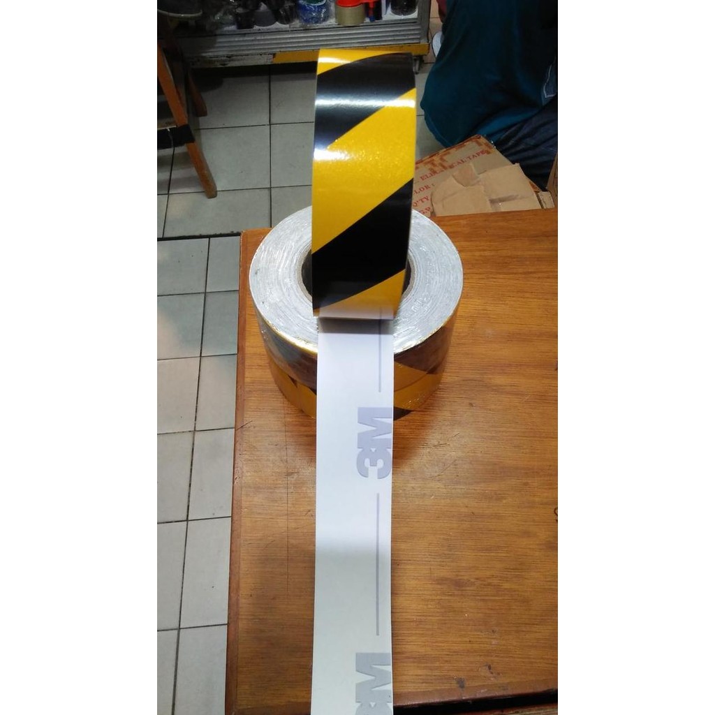 new  3m sticker reflective-scotchlite 3M 610 kuning hitam