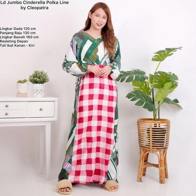 baru daster lengan panjang jumbo modern baju tidur kekinian rayon adem