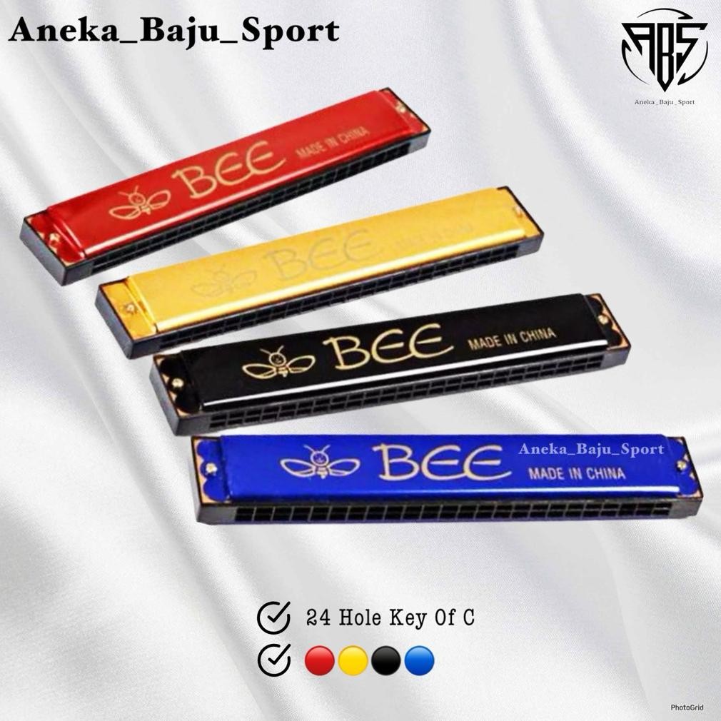 HARMONIKA BESAR BEE 24 HOLE Key C Murah Yamaha Alat Musik Tiup Harmonica