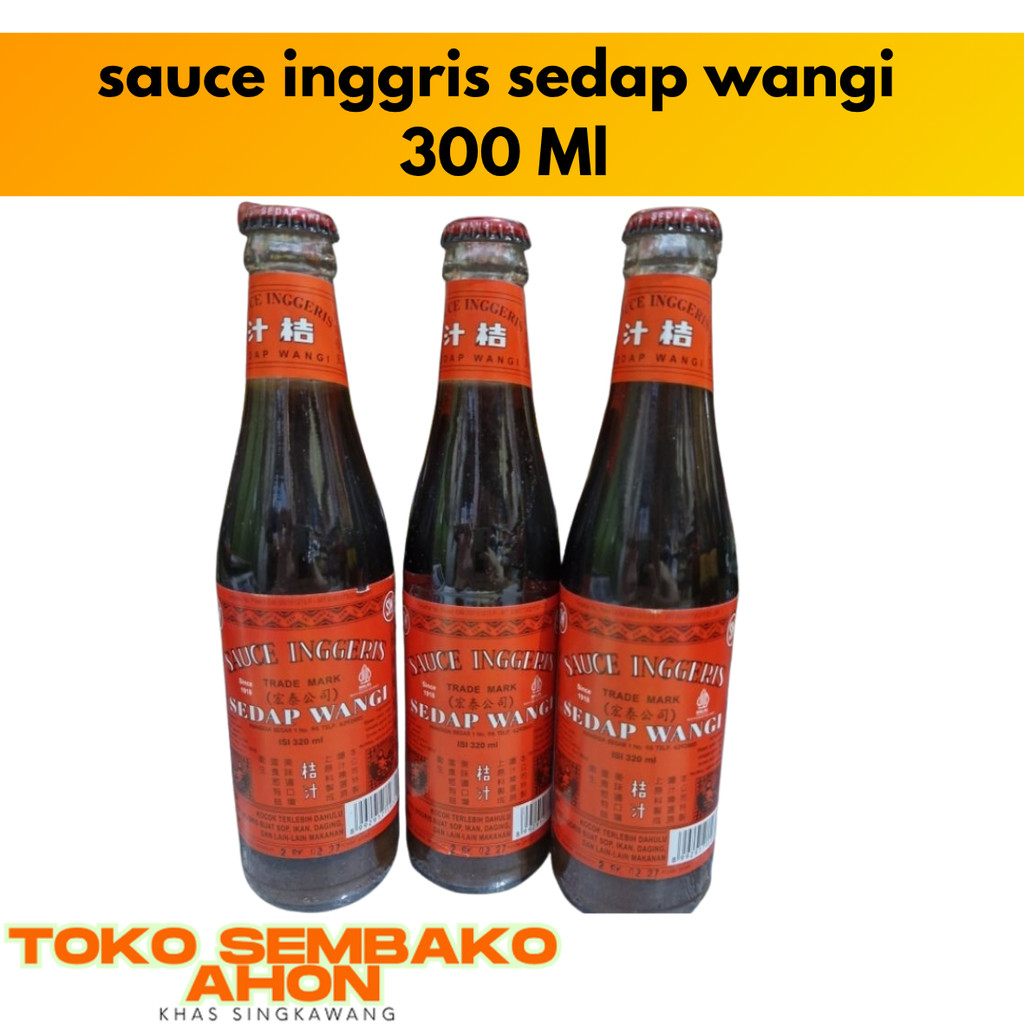 

sauce inggris sedap wangi / saus inggris 300ml / inggirs sedap wangi / saus inggris untuk masakan chinese / sauce inggris halal / sauce inggris non halal