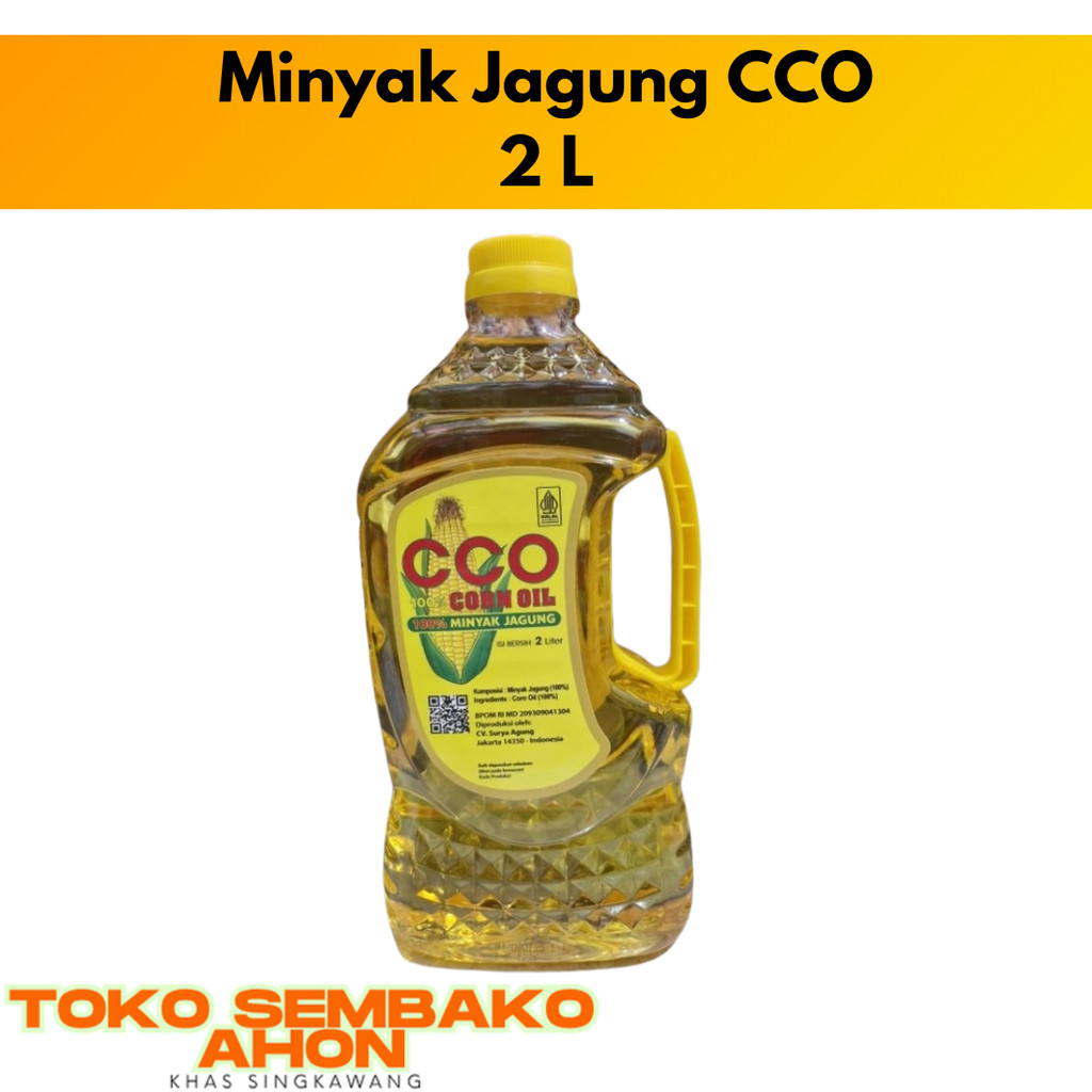 

Minyak Jagung CCO 2 liter | Minyak Jagung Corn Oil CCO 2 L / Minyak Sehat CCO / Corn Oil Untuk Masak / Minyak Jagung Botol 2L / Minyak Nabati CCO