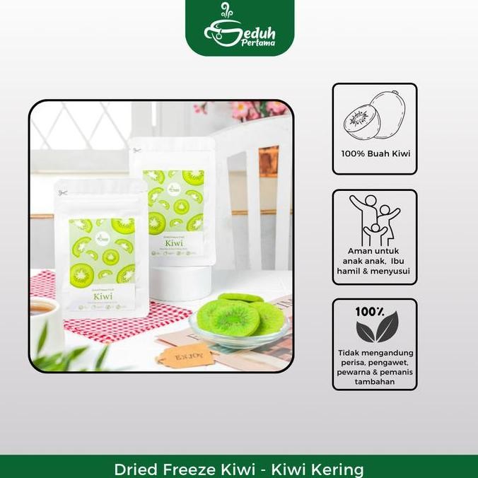 

Limited!, Dried Freeze Green Kiwi / Kiwi Kering Slice