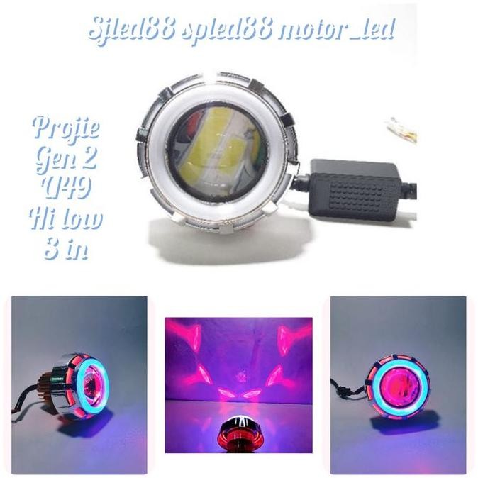 Terbaru, Golden Led Gen 2 Led Proji Projie Ae Running Flas High Low Jauh Dekat Hi Low