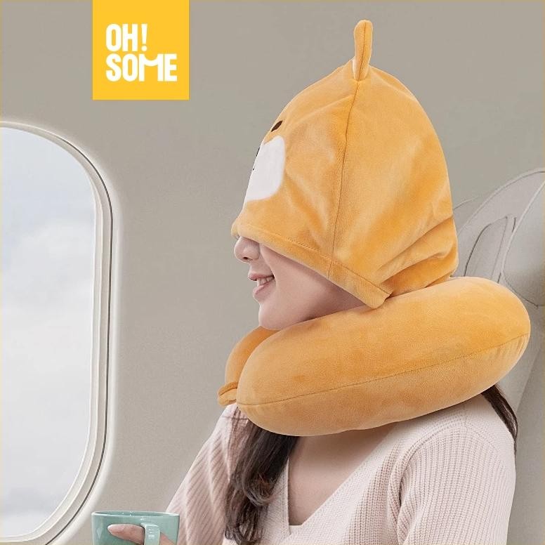 OHSOME - Alba Sol Hooded Neck Pillow Bantal Leher
