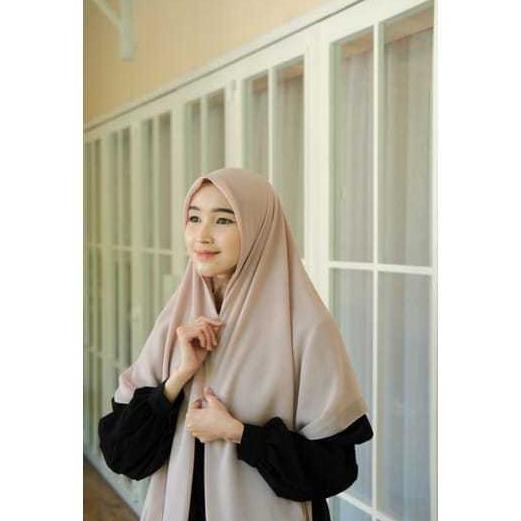 Best - Hijab Segi Empat Syari / Hijab Zipper Instan Jumbo Syari Resleting / Segi Empat Ziper Ceruty 
