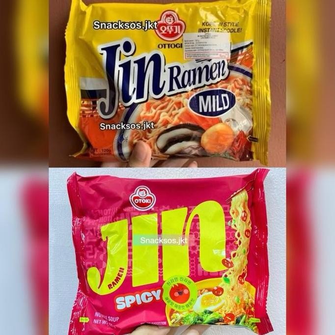 

Ottogi Jin Ramen MILD / SPICY Mie Instant Korea 120 gr